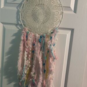 Bohemian Dreamcatcher with Pastel Feathers